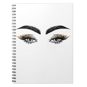 Cuaderno Salón de Belleza Pretty Eyes Maquillaje Pestañas