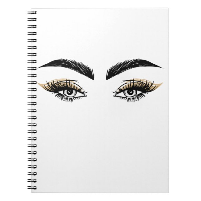 Cuaderno Salón de Belleza Pretty Eyes Maquillaje Pestañas (Frente)