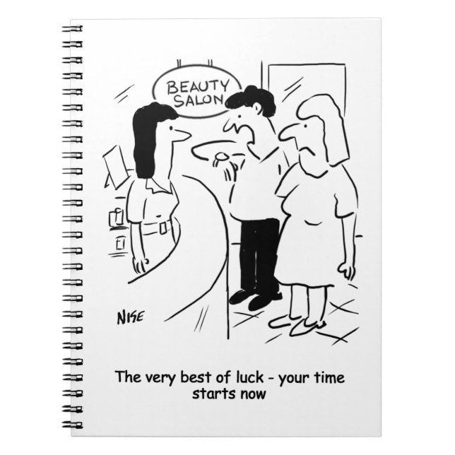 Cuaderno Salón de belleza - tu tiempo empieza... ¡ahora! (Frente)