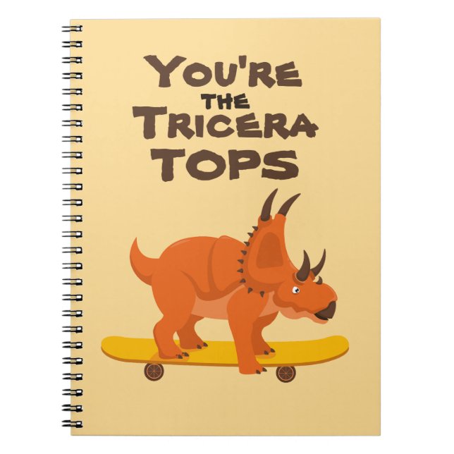 Cuaderno Salón de clases San Valentín divertido lindo dinos (Frente)