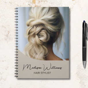 Cuaderno Salón estilista moderno Personalizado de pelo Foto