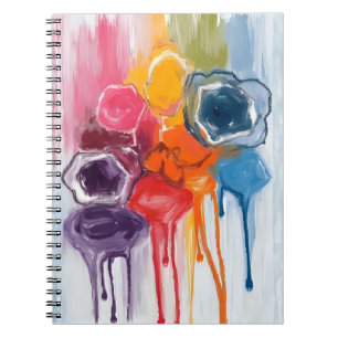 Cuaderno Salpicadura de pintura   Pintura de artista de acu