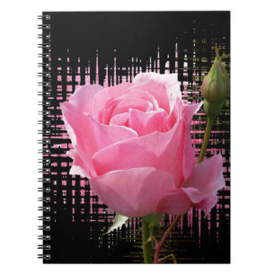 Cuaderno salpicadura rosa rosada