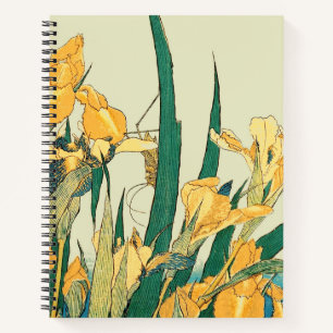 Cuaderno Saltamontes Hokusai y el iris Japón