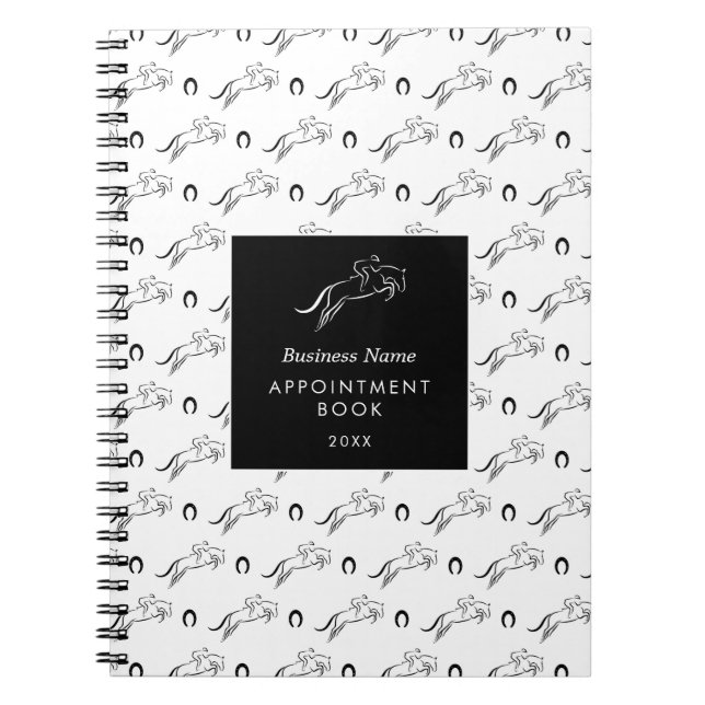 Cuaderno Saltando Caballo | Caballo | Entrenador de caballo (Frente)