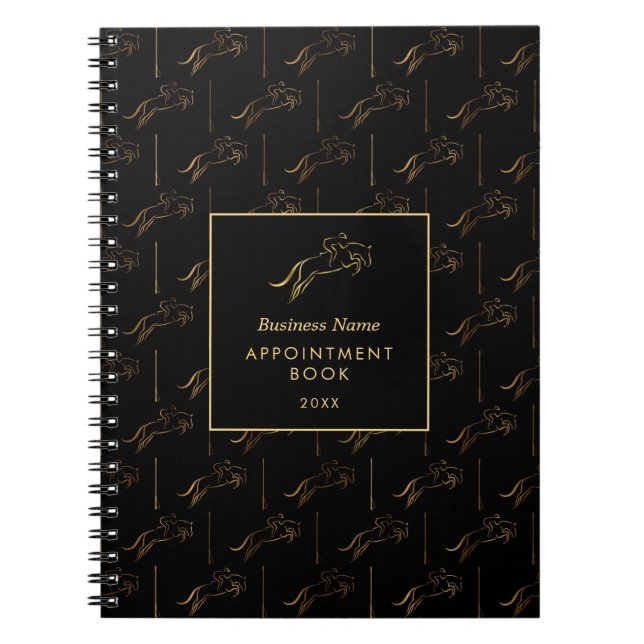 Cuaderno Saltando Caballo | Caballo | Entrenador de caballo (Frente)