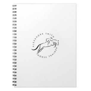 Cuaderno Saltando Caballo Caballo Entrenador de caballo