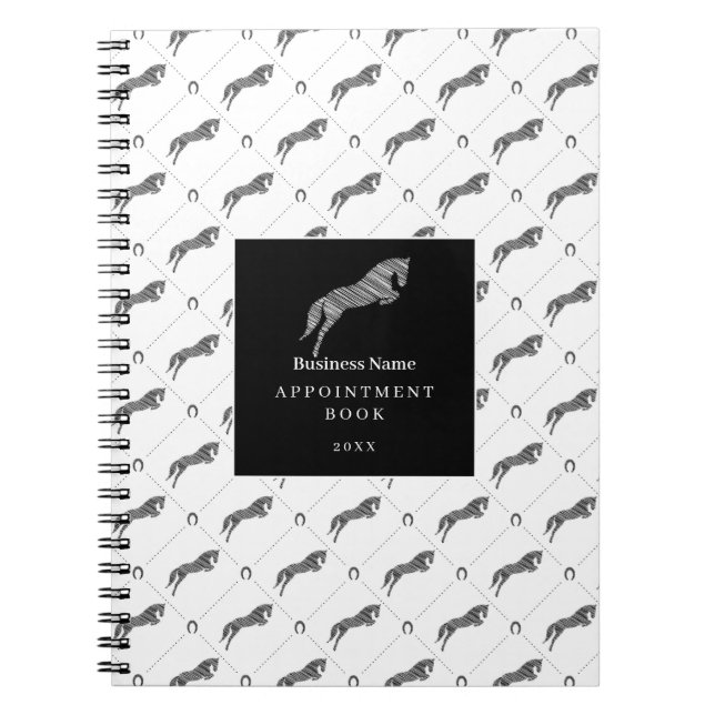 Cuaderno Saltando Caballo | Caballo Scribble | Entrenador d (Frente)