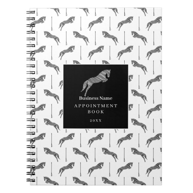 Cuaderno Saltando Caballo | Caballo Scribble | Entrenador d (Frente)