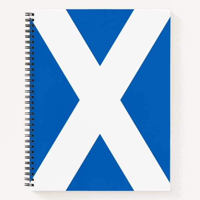 Cuaderno Saltire ~ Bandera de Escocia (Anverso)