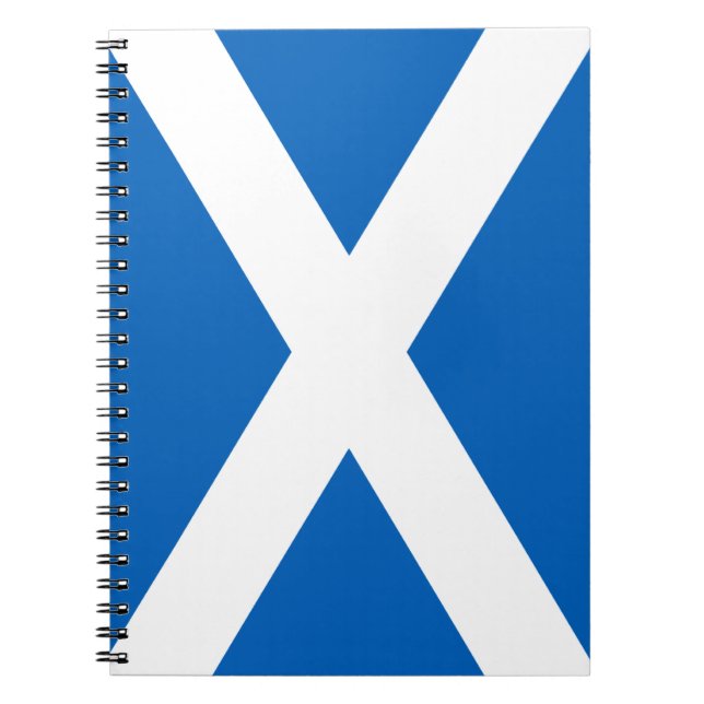 Cuaderno Saltire ~ Bandera de Escocia (Frente)