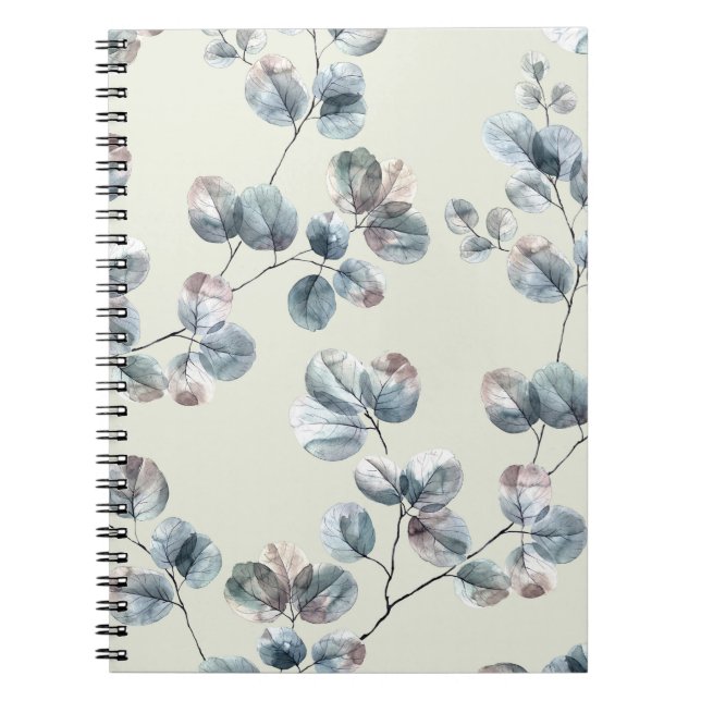 Cuaderno Salto acuático, patrón, abstracto, decoración, fl (Frente)