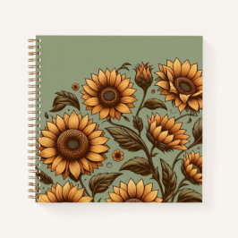 Cuaderno Salto y girasoles
