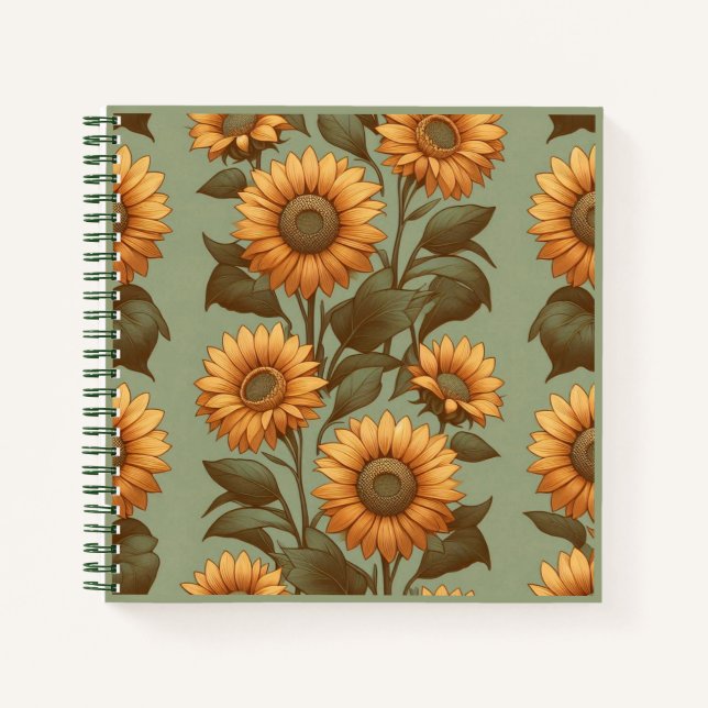 Cuaderno Salto y girasoles II (Anverso)