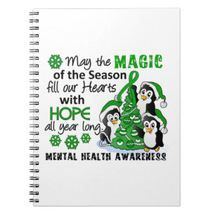 Cuaderno Salud mental de los pingüinos del navidad