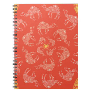 Cuaderno Saludo Bonita carta con camello. Marco de anima