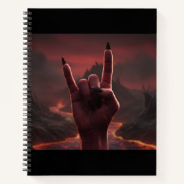 Cuaderno Saludo Satánico