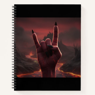 Cuaderno Saludo Satánico