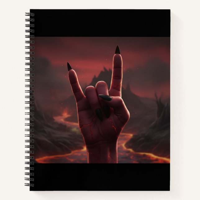 Cuaderno Saludo Satánico (Anverso)