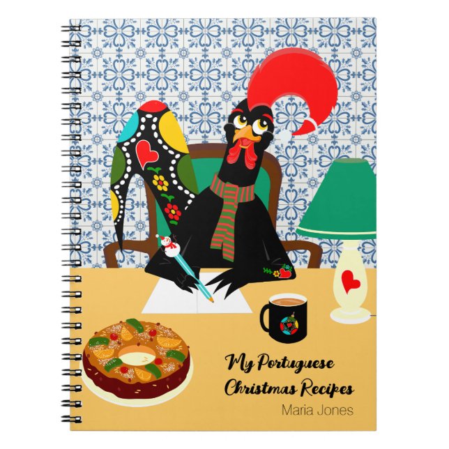 Cuaderno Saludos de Navidad desde el Rooster Portugués (Frente)