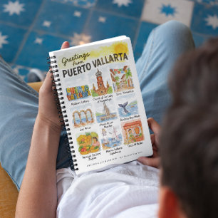 Cuaderno Saludos desde Puerto Vallarta   Viaje en Acuarela