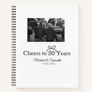 Cuaderno Saludos dorados a boda de 50 años