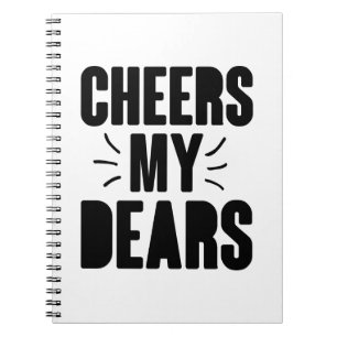 Cuaderno Saludos mi querido diseño de tipografía dibujado a