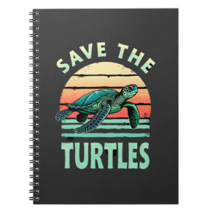 Cuaderno Salva Las Tortugas Amante De Mascotas De Tortugas 