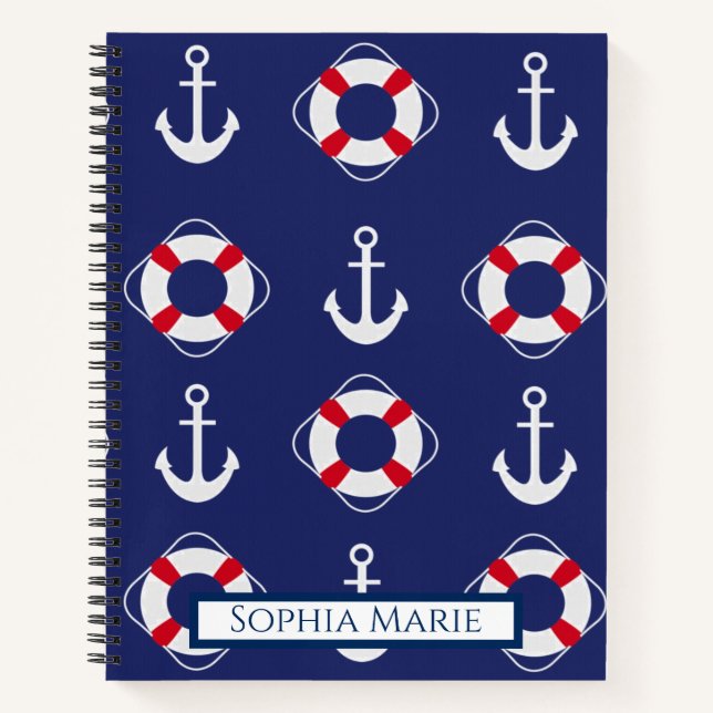 Cuaderno Salvadores de vida y anclas Patrones náuticos (Anverso)