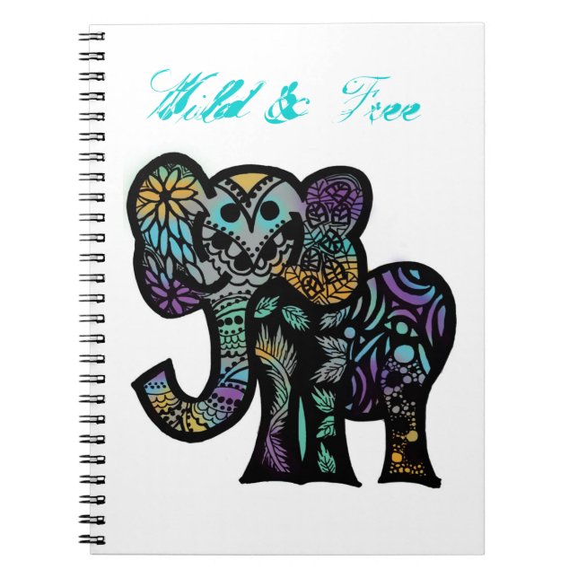 Cuaderno salvaje del elefante (Frente)