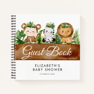 Cuaderno salvaje safari jungla bebé ducha
