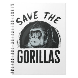 Cuaderno Salvar a los Gorilas Gorila en Peligro de Extinció