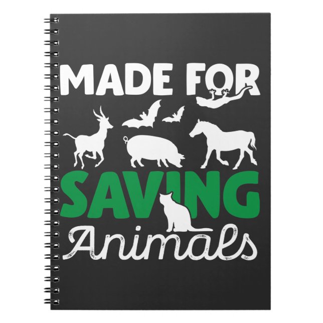 Cuaderno Salvar animales Rescate Veterinario Veterinario (Frente)
