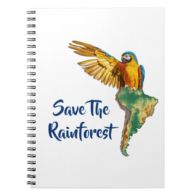 Cuaderno Salvar la selva tropical (Frente)