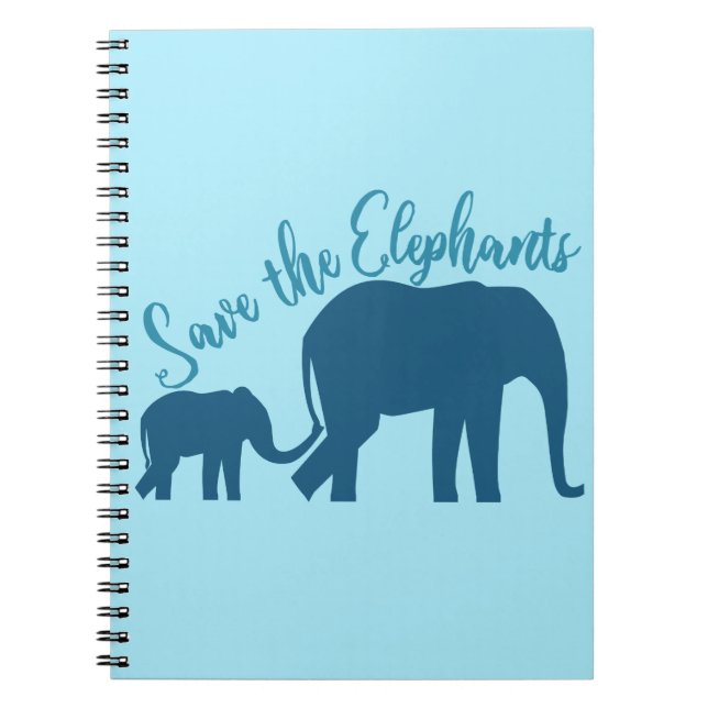 Cuaderno Salvemos a los elefantes (Frente)