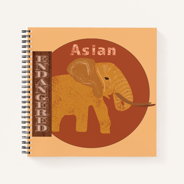 Cuaderno Salvemos a los elefantes (Anverso)