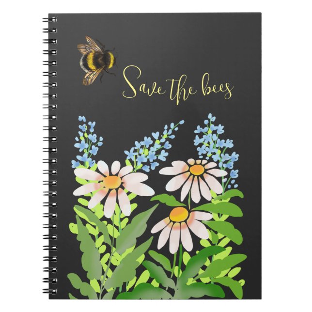 Cuaderno Salven a las abejas, abejorro (Frente)