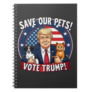 Cuaderno Salven a nuestros Mascotas Votan a los Mascotas Tr