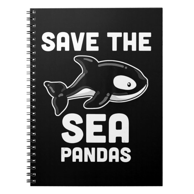 Cuaderno Salven la ballena orca de los Pandas marinos, rega (Frente)