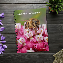 Cuaderno Salven las abejas que polinizan a Narrowleaf Milkw