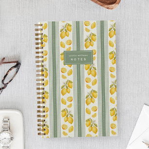 Cuaderno Salvia   Limón Personalizado del Mercado de los Ag