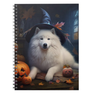Cuaderno Samoyed Pumpkins Halloween Scary