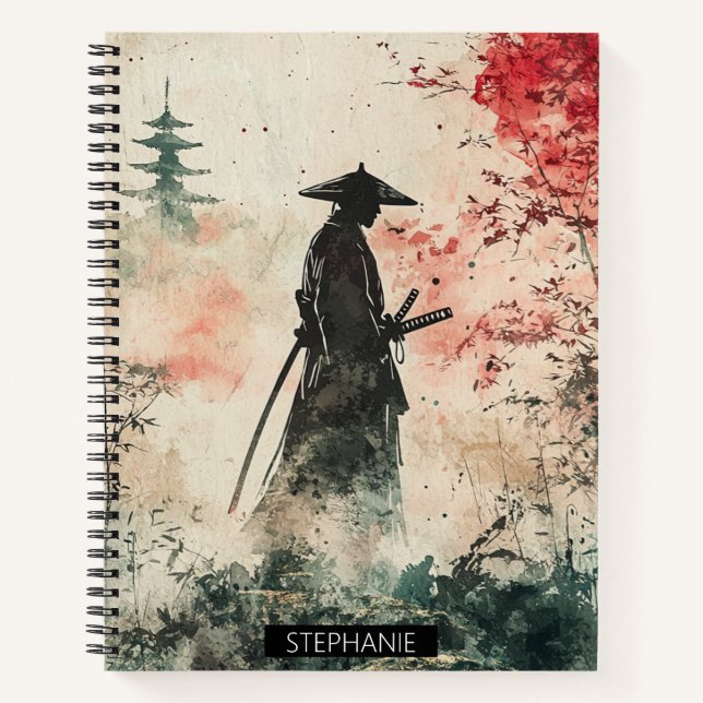 Cuaderno Samurái Silencioso Bosque Carmesí (1) (Anverso)