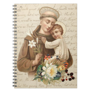 Cuaderno San Antonio de Padua y Niño Jesús Religioso
