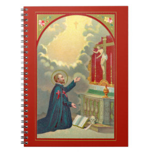 Cuaderno San Camilo rezando ante un Crucifijo (M 020)