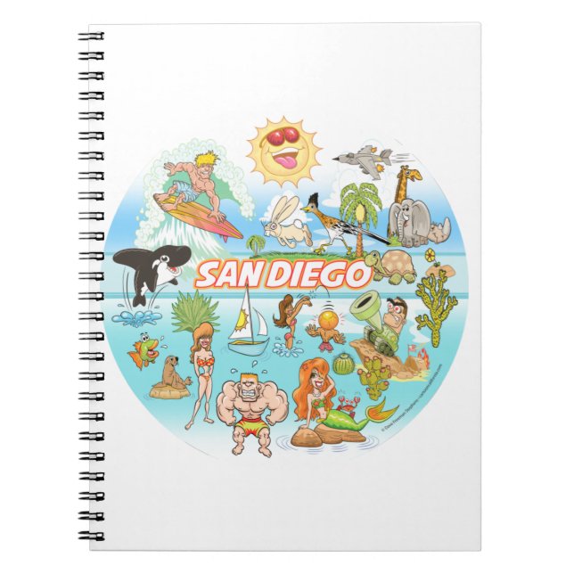 Cuaderno San Diego Cartoon (Frente)