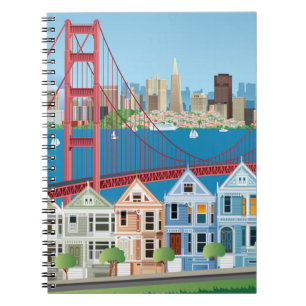 Cuaderno San Francisco, CA el la ciudad por la bahía