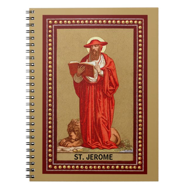 Cuaderno San Jerome como cardenal con león (P 004) (Frente)