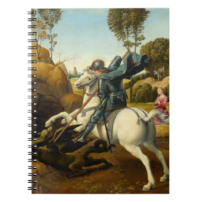 Cuaderno San Jorge y el Dragón, 1506 por Rafael (Frente)