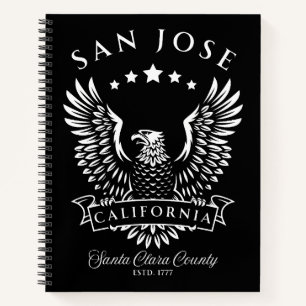Cuaderno San Jose Santa Clara Condado de California Antiguo